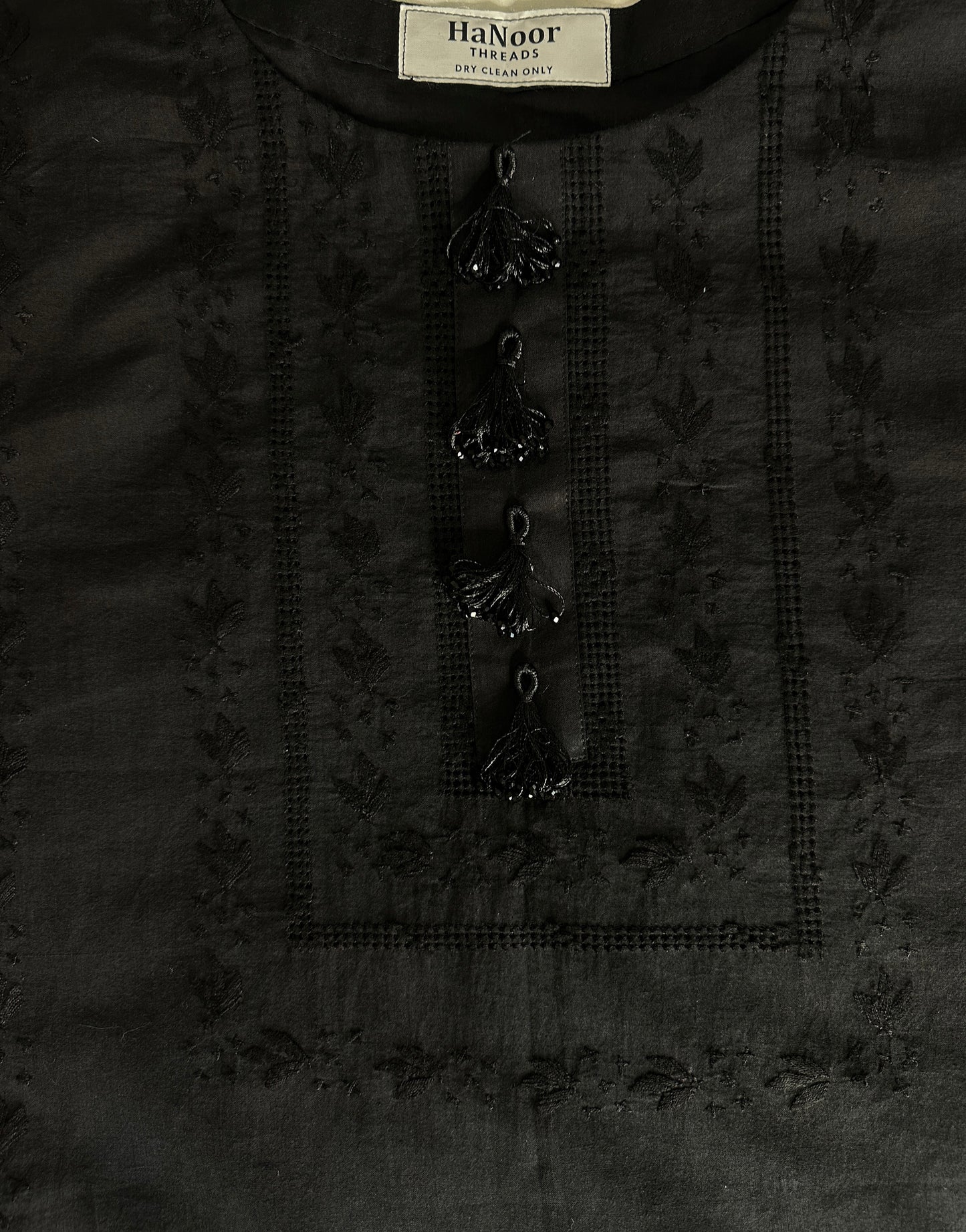 Black- Light Tarkashi Hand Embroidered Kurta