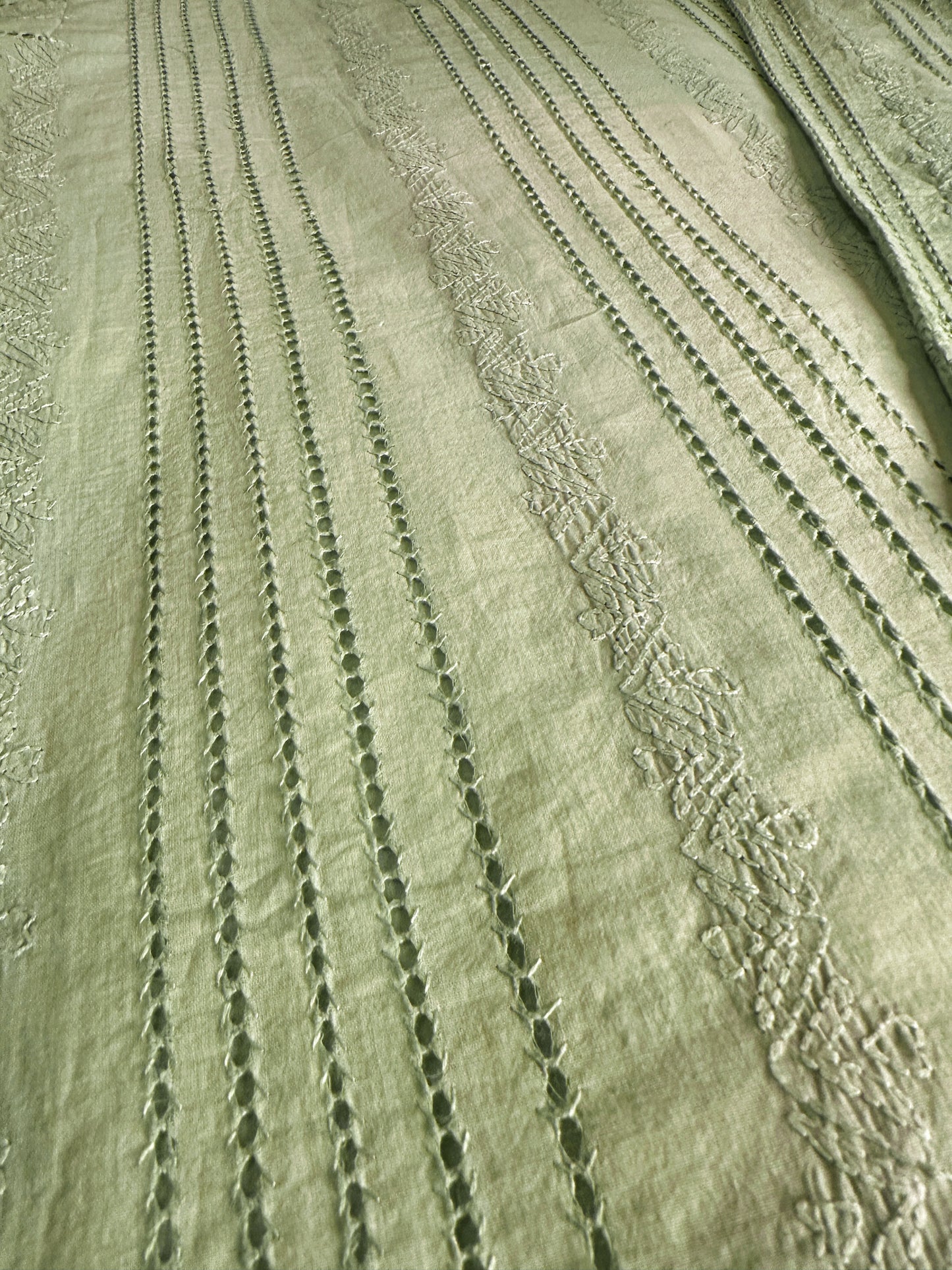 Pistachio Green - Tarkashi Hand Embroidered Kurta