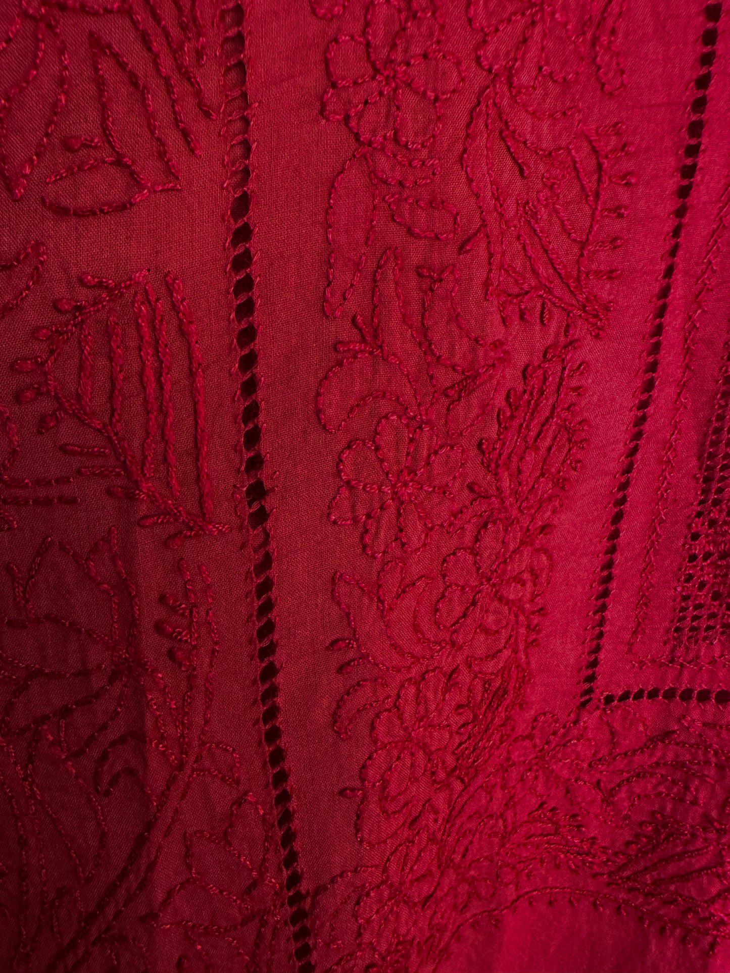 Deep Red - Full Tarkashi Hand Embroidered Kurta