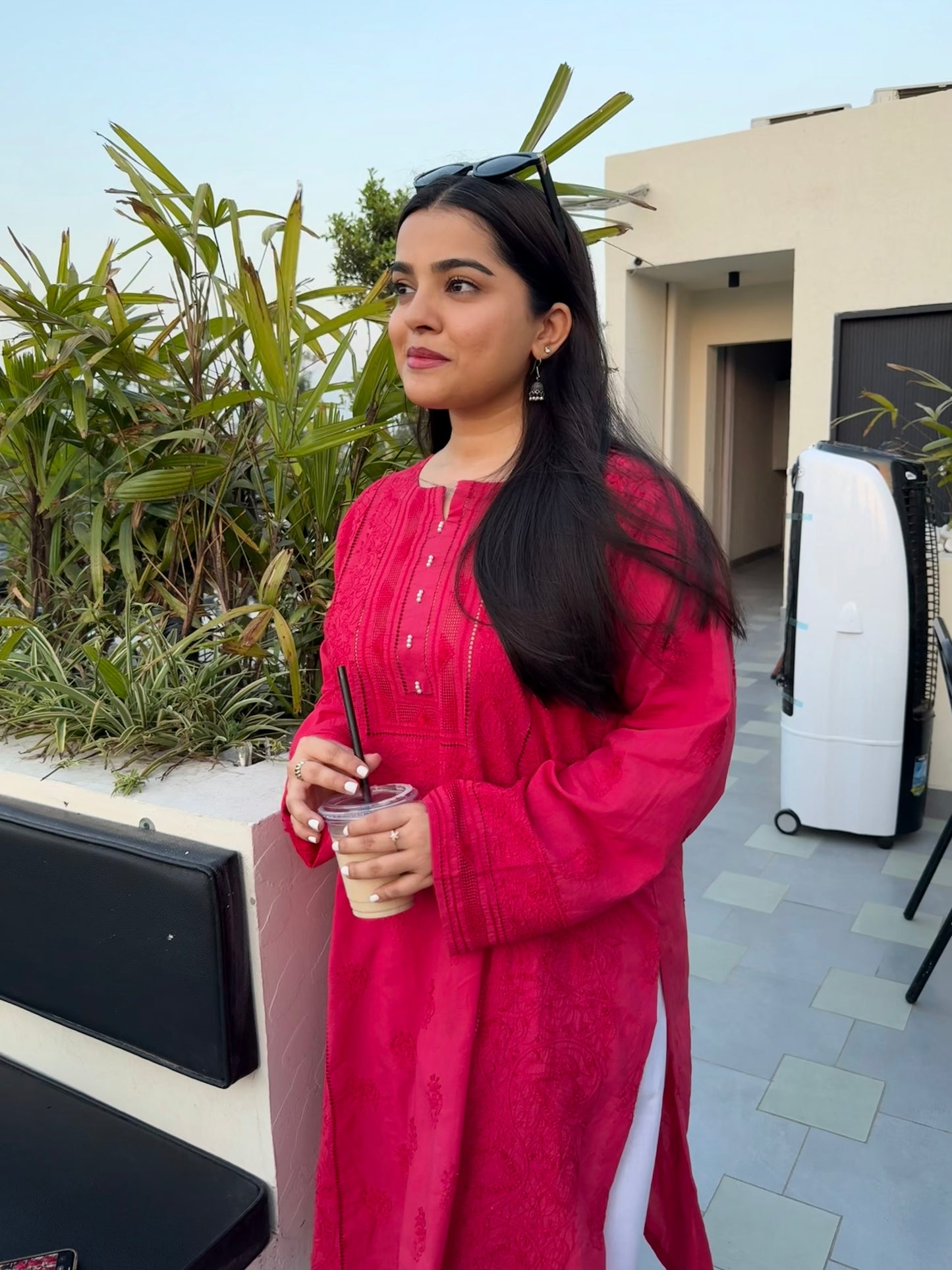 Red - Tarkashi Hand Embroidered Kurta| Bold Detail