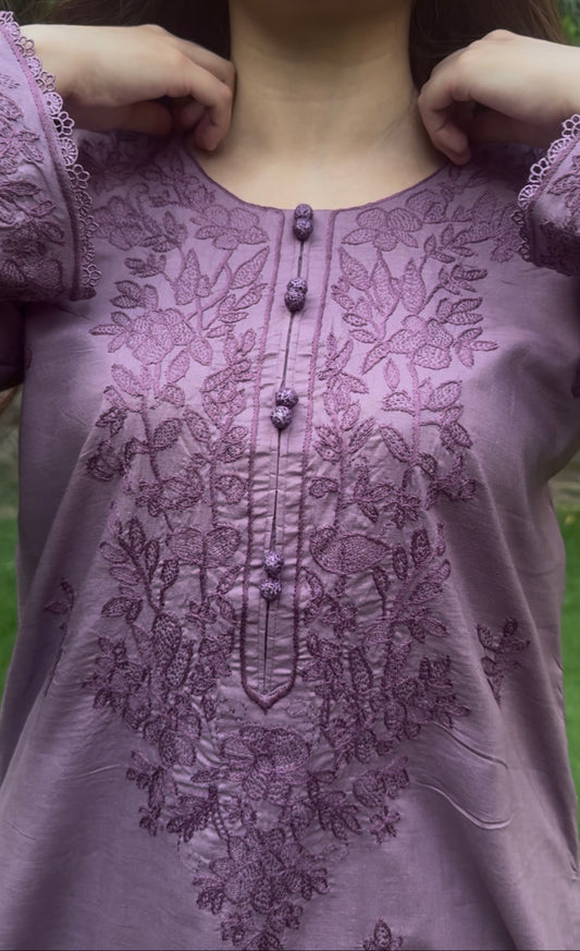 Lavender - 2 Piece Set (Kurta & Trouser)
