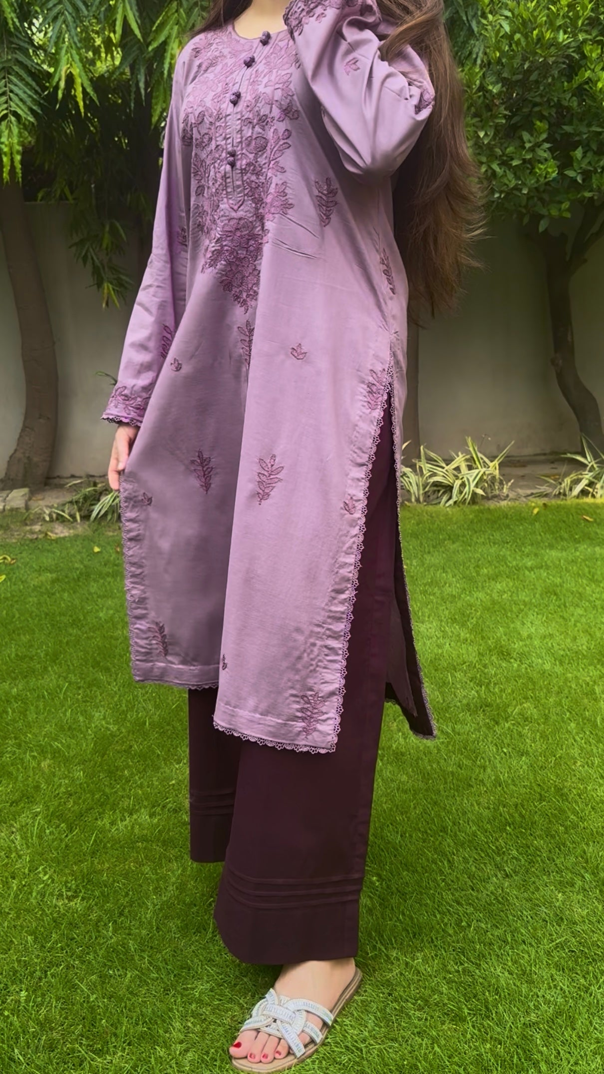 Lavender - 2 Piece Set (Kurta & Trouser)