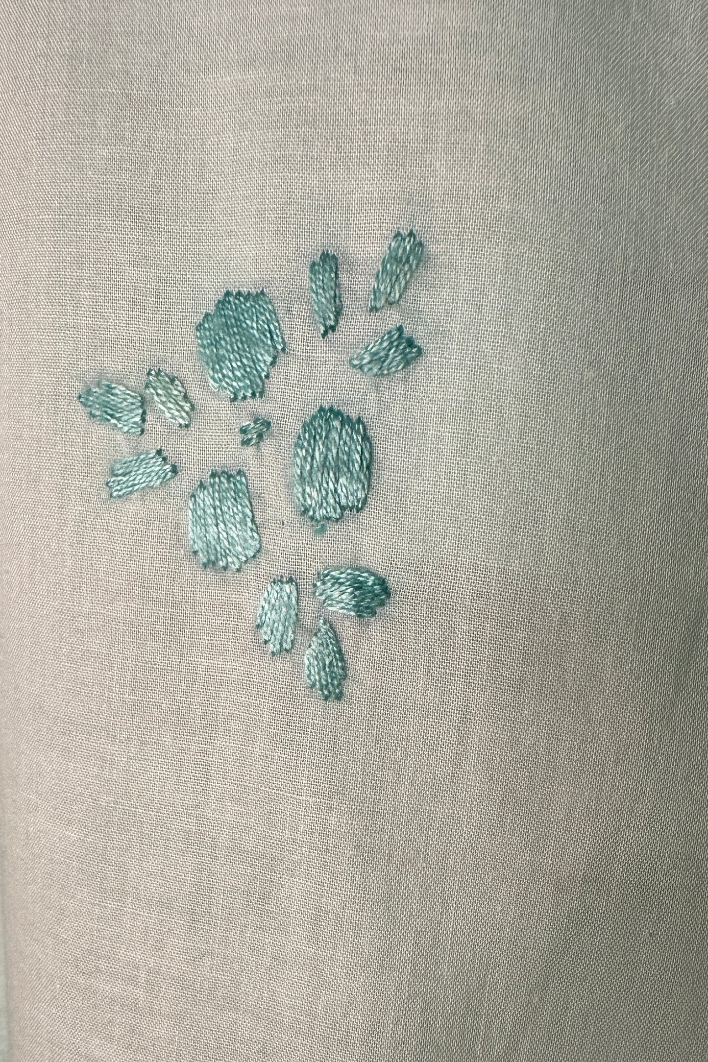 Aqua Blue - Hand Embroidered ChikanKari Kurta with Trouser