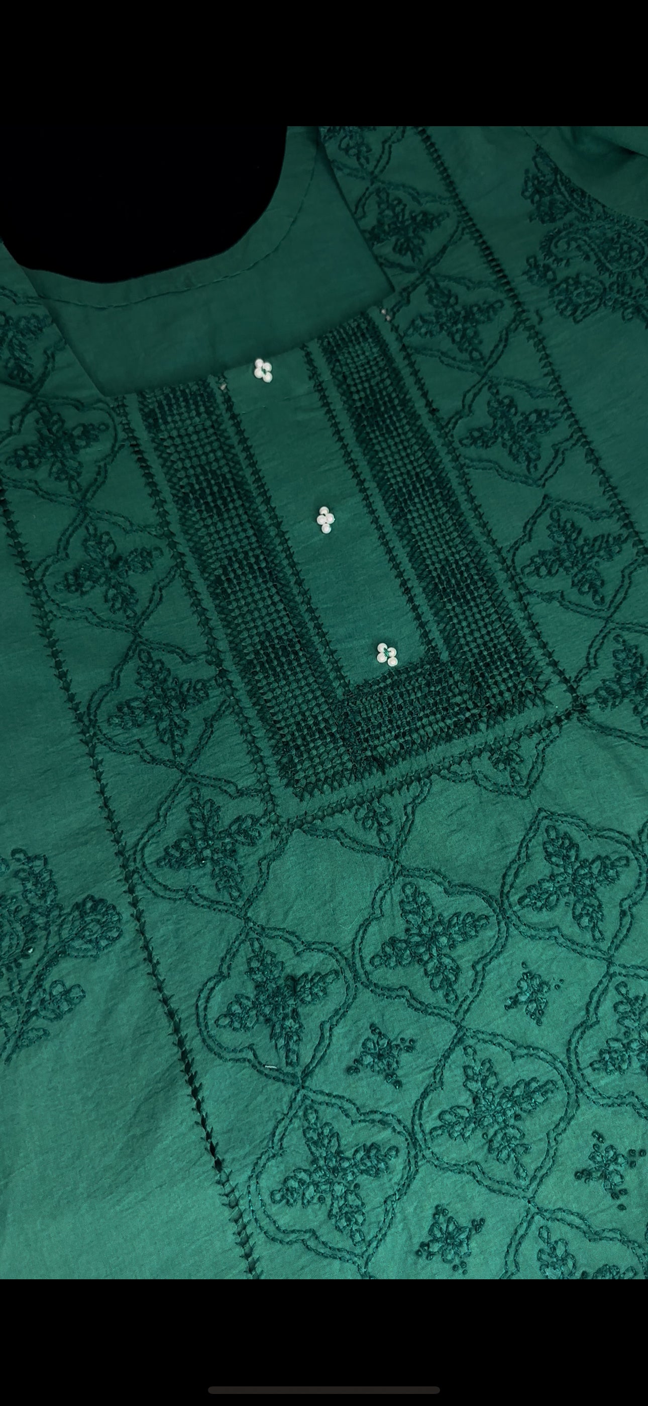 Emerald - Tarkashi Hand Embroidered Kurta
