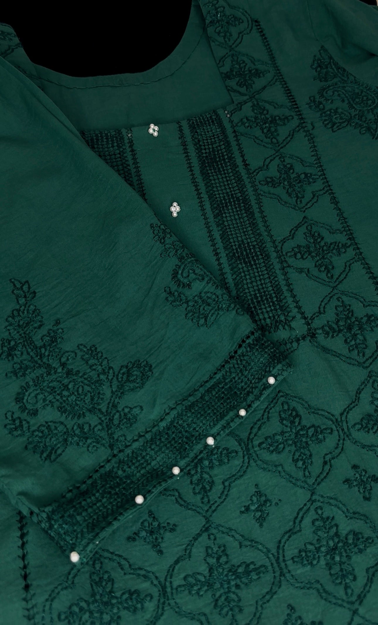 Emerald - Tarkashi Hand Embroidered Kurta